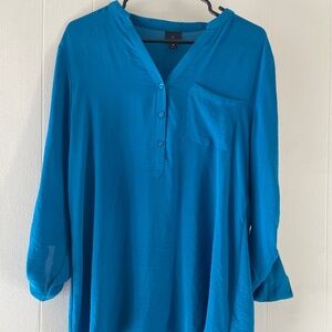 Worthington Blue Long sleeve Top  _M